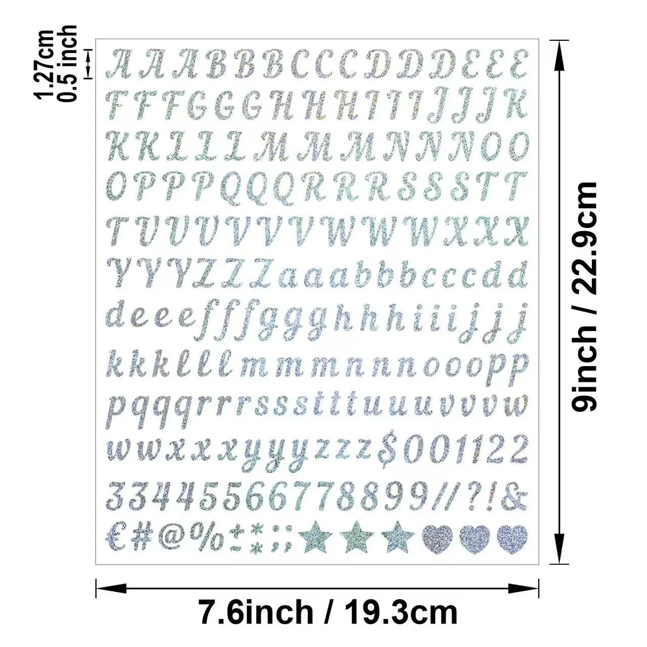 Декоративна налепница со азбучен и нумерички песочник